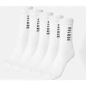 Relode Training Socks 5-pack, White