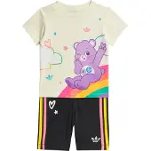 Adidas Shorts Sett - Off White/Svart m. Care Bears - - 4 år (104) - Shorts