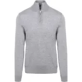KING Essentials King Essentias "Michae" Haf-Zip Genser Merino Grå Størrese