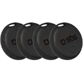 SBS universal-lokalisator Track My Dual, sett med 4 stk. – svart