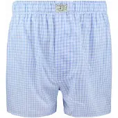 Steppin' Out Boksershorts Rutete Blå Lyseblå Størrelse