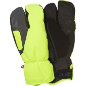Sealskinz Barwick, 3 finger, hansker, neon gul