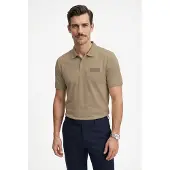 BOSS Paddy Structure 10280616 Green Kortermet Poloskjorte