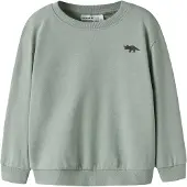 Name it Collegegenser - NmmVallen - Green Miljø/Dino - - 6 år (116) - Collegegenser