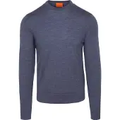 Suitable Merino Genser Denim Blå Størrelse