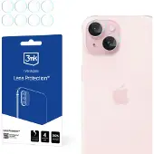 3MK iPhone 15 Hybrid Kamera Linse Beskytter - 4 Stk.