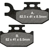 EBC Fa-tt Series Carbon Fiber Fa414tt Bremseklosser