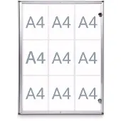 MAUL MAULextraslim, Aluminium, Glass, Plastikk, Aluminium, 963 x 711 x 27 mm, 9 x A4
