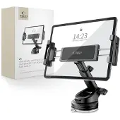 Tech-Protect V4 universal nettbrettholder for bil, frontrute og dashbord, svart