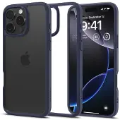 Spigen Ultra Hybrid - Baksidedeksel for mobiltelefon - polykarbonat, termoplast-polyuretan (TPU) - marineblå - for Apple iPhone 16 Pro Max