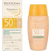 Bioderma Photoderm Nude Touch Mineral SPF 50+ PA++++ (Veldig lys) 40 ml