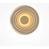 Maytoni LED-vegglampe Nami, cappucino, Ø 40 cm, aluminium