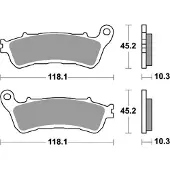 SBS Hi-tech Street 953ls Sintrede Bremseklosser