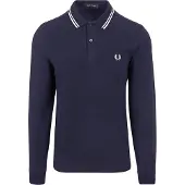 Fred perry langermet polo mørkeblå 238 Blå Mørkeblå Størrelse