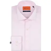 Suitable Skjorte Med Ekstra Lange Ermer Twill Rosa Størrelse