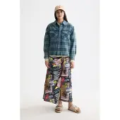 Scotch & Soda Washed Denim Checked Loose Fit Overskjorte