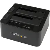 StarTech.com Startech eSATA / USB 3.0 SATA III Docking Station with UASP - USB 3.0 Hot-Swap Dock supports 2.5/3.5 SATA HDD/SSD (SDOCKU33EBV) - Diskkontroller - 2.5, 3.5 - eSATA - USB 3.0 - svart - for P/N: SATDUP