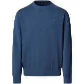Hackett London for man. HM7000116 Ess Cotton Crew blue jumper (M), Casual