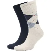 Tommy Hilfiger sokker 2-pakning, beige melert Blå Beige Størrelse