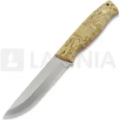 Brisa Trooper 115 kniv, scandi, stab. curly birch, firesteel
