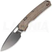 Vosteed Psyop 332 - Stonewash - Micarta foldekniv, natural
