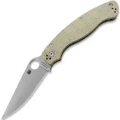 Spyderco Military 2 Cru-Wear foldekniv, Brown Canvas Micarta