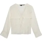 Superdry Lace Tie Front Langarmet Topp
