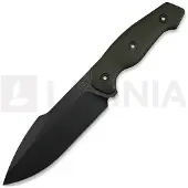 Kunwu Knives Stiffy G. - Teflon - Micarta kniv, grønn