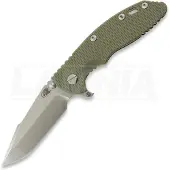 Hinderer XM-18 3.5 Skinny Harpoon Spanto foldekniv, Magnacut, Stonewash, grønn