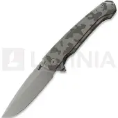 MK Knives & Tools Ingeni MT Camo foldekniv, Grey/Shadow Brown Titanium