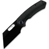 Kunwu Knives Primo - DLC - Titanium foldekniv, Raindrop Texture + PVD