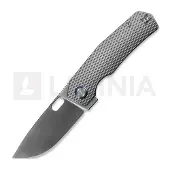 Kunwu Knives Tao III - Satin - Titanium foldekniv, Diamond Texture