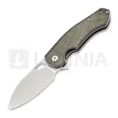 GiantMouse ACE Biblio Ti foldekniv, Green Micarta Lamnia Exclusive