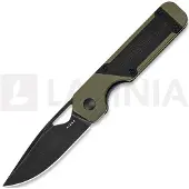 Kizer Cutlery Mini Militaw Nitro-V foldekniv, Green G-10/Black Micarta