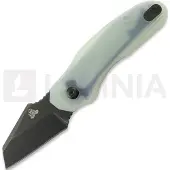 Twisted Assisted Fortis Sheepfoot foldekniv, Jade G-10, Blackwash