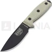 ESEE Model 3, black/green, OD green plastic sheath, nylon sheath