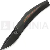 Reate Small Krypton foldekniv, Black Ti/Lava Flow CF, Black PVD