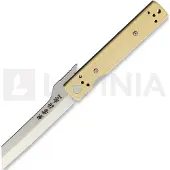 Kanetsune Brushed Brass Linerlock