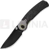 Kizer Cutlery Pioneer Drop Point foldekniv, Marble Carbon Fiber & Titanium, DLC
