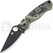 Spyderco Para Military 2 camo foldekniv, svart