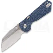 Vosteed Hedgehog - Satin & Brushed - GT-Mascus foldekniv, Black & Blue