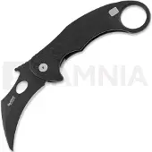 Lionsteel L.E.One Chemical Black foldekniv, svart