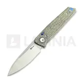 Reate PL-6 foldekniv, Green/Black Micarta, Satin