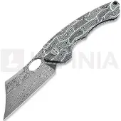 Bestech Skirmish - Damascus - G10, svart, hvit