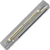 Titaner Titanium & Brass Mix Ruler, imperial