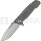 Reate 9D-V2 foldekniv, Titanium/Blue Hardware, Satin