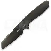 Reate Mantis foldekniv, Smooth Black DLC Ti, Satin DLC