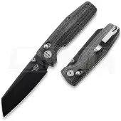 Bestech Slasher - Blackwash - Micarta foldekniv, svart