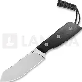 Straight Line Digger - Stonewashed - Black G10 kniv