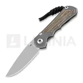Chris Reeve Inkosi foldekniv, small, natural micarta canvas, drop point